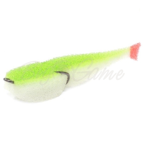 Поролоновая рыбка LEX Classic Fish CD 12 WLB (белое тело / салатовая спина / красный хвост) фото 1