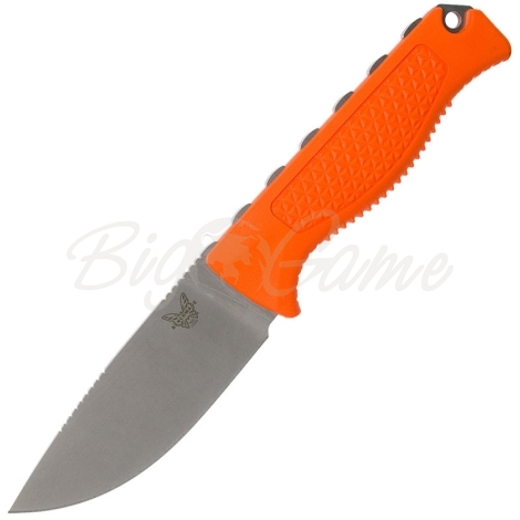 Нож охотничий BENCHMADE Steep Country сталь CPM S30V, рукоять резина Santoprene, цв. оранжевый фото 1