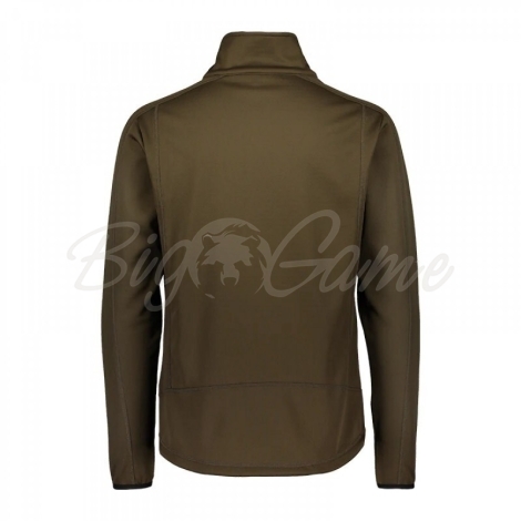 Толстовка ALASKA MS Juneau Powerfleece Jacket цвет Moss Brown фото 4