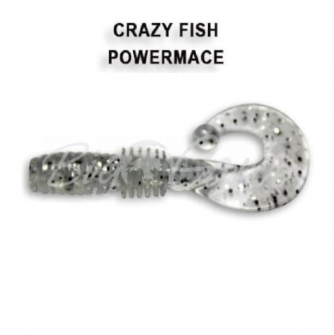 Твистер CRAZY FISH Power Mace 1,6" (8 шт.) зап. чеснок, код цв. 7 фото 1