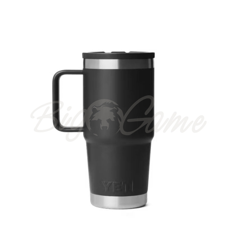 Термокружка YETI Rambler Travel Straw Mug 591 цвет Black фото 3