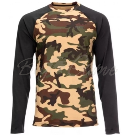 Термокофта SIMMS Lightweight Baselayer Top цвет CX Woodland Camo фото 1