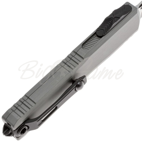 Нож складной автоматический MICROTECH Ultratech S/E ZBP Gen III сталь M390MK рукоять Алюминий 6061-T6 цв. Серый фото 4
