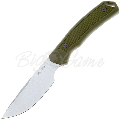 Нож с фиксированным клинком KERSHAW Deschutes Skinner сталь D2 рукоять Полипропилен цв. Зеленый фото 1