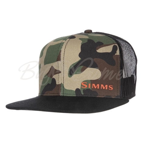 Кепка SIMMS CX Flat Brim Cap цвет Woodland Camo фото 1