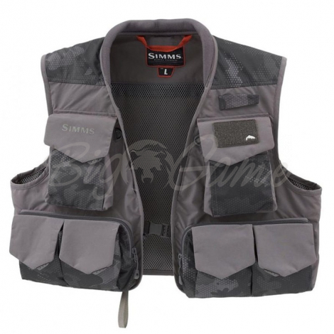 Жилет SIMMS Freestone Vest цвет Hex Flo Camo Carbon фото 1