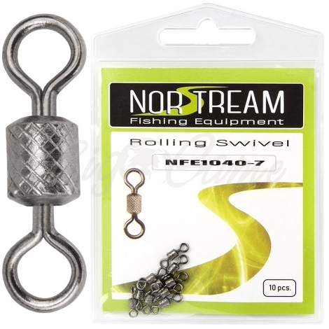 Вертлюг NORSTREAM Rolling swivel 1040 (10 шт.) № 7 фото 1