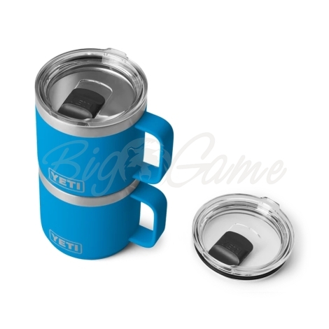 Термокружка YETI Rambler Mug 2.0 w/Magslider Lid 414 цвет Big Wave Blue фото 3