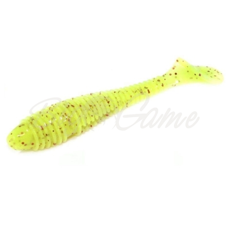 Виброхвост KEITECH Swing Impact FAT 3,3" (7 шт.) цв. PAL #01 Chartreuse Red Flake фото 1