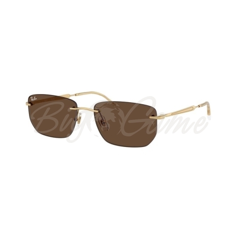 Очки солнцезащитные RAY-BAN RB3768 цв. Золотой цв. ст. Коричневый фото 1
