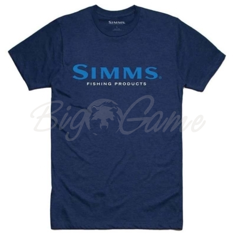 Футболка SIMMS Logo T-Shirt цвет Dark Moon Heather фото 1
