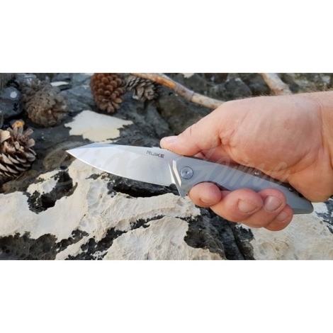 Нож складной RUIKE Knife P135-SF цв. Серый фото 25