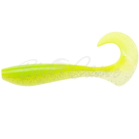 Твистер NARVAL Curly Swimmer 12 см (4 шт.) цв. Lime Chartreuse фото 1