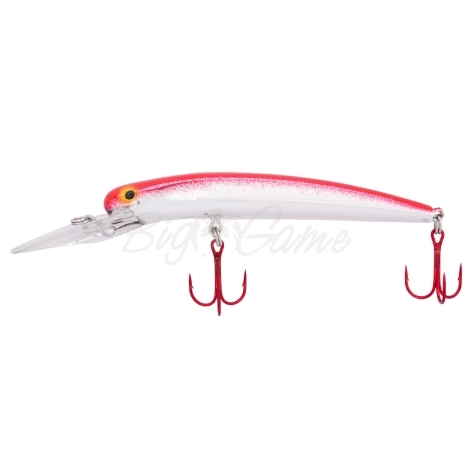 Воблер BAY RAT Long Drive 130F цв. red chrome фото 2