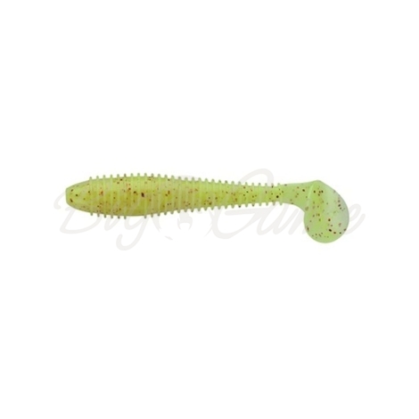 Виброхвост KEITECH Swing Impact FAT 3,3" (7 шт.) цв. EA#11 Lime Chartreuse Glow фото 1