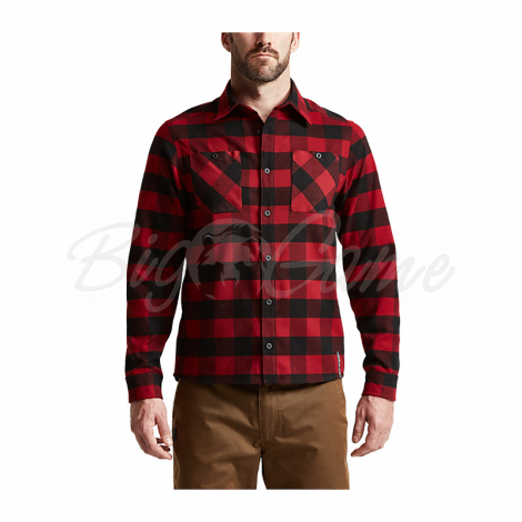 Рубашка SITKA Riser Work Shirt цвет Brick / Black Buffalo фото 7