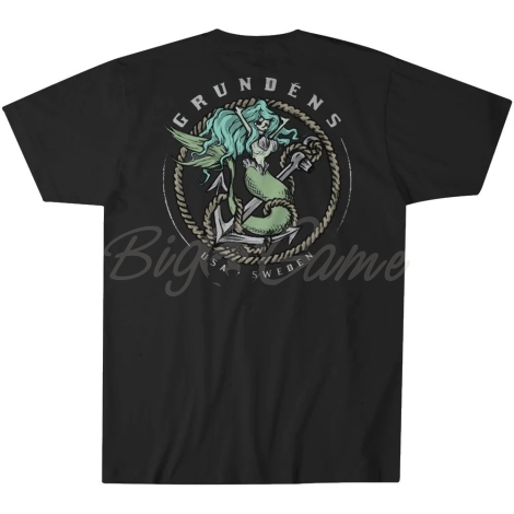 Футболка GRUNDENS Mermaid SS T-Shirt цвет Black фото 1