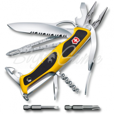 Нож VICTORINOX RangerGrip Boatsman 130мм 22 функции цв. желтый / черный фото 1