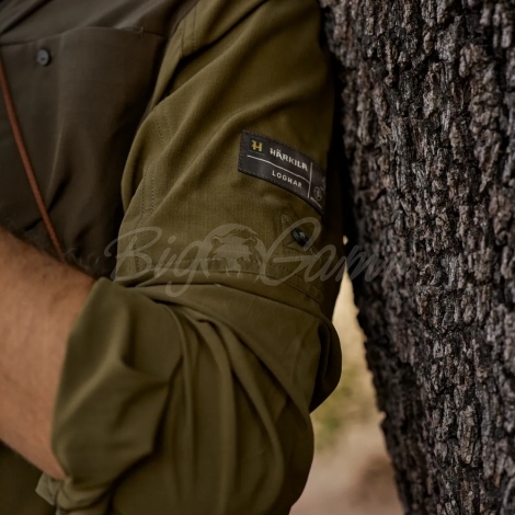 Рубашка HARKILA Logmar Lightweight L/S Shirt цвет Dark Olive / Willow Green фото 2