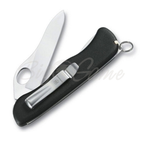 Нож VICTORINOX Sentinel Clip One Hand 111мм 5 функций цв. черный фото 1