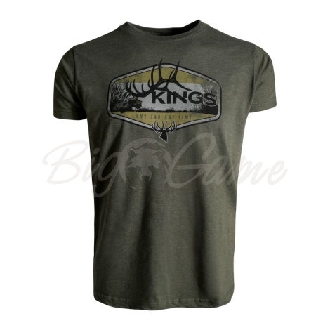 Футболка KING'S Dead Head Tee цвет Heather Military Green фото 1