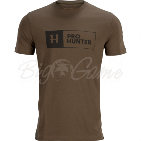 Футболка HARKILA Pro Hunter S/S цвет Slate brown фото 1