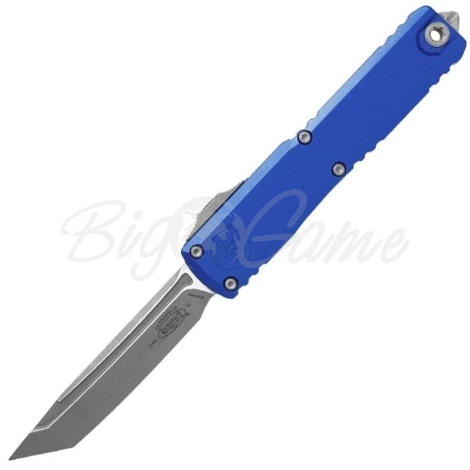 Нож складной автоматический MICROTECH Ultratech T/E Gen IV сталь M390MK рукоять Алюминий 6061-T6 цв. Синий фото 1