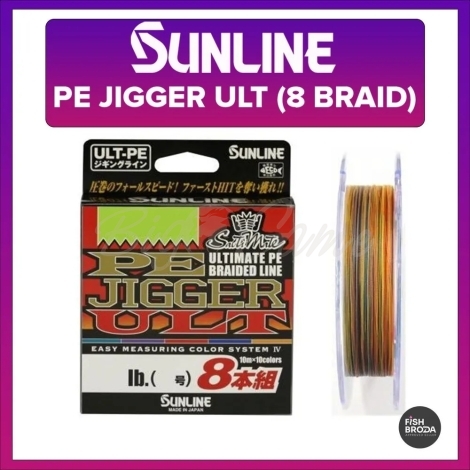 Плетенка SUNLINE PE Jigger Ult 8 Braid 300 м цв. Многоцветная 0,128 мм фото 1