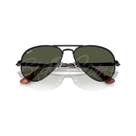 Очки солнцезащитные RAY-BAN RB3925 цв. Черный цв. ст. Зеленый фото 2