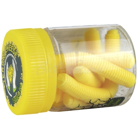 Червь TERUKI Roy 6,5 см (7 шт.) зап. сыр цв. Yellow фото 2