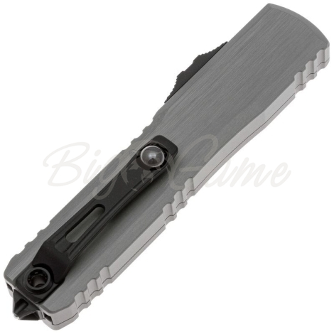 Нож складной автоматический MICROTECH Ultratech S/E ZBP Gen III сталь M390MK рукоять Алюминий 6061-T6 цв. Серый фото 3