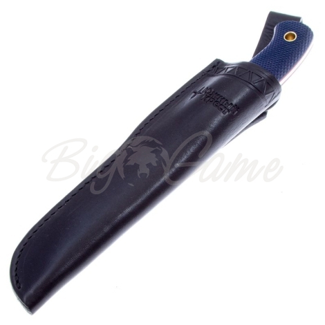 Нож ЮЖНЫЙ КРЕСТ F5 Сталь VG10 рукоять Микарта синяя/насечка фото 3