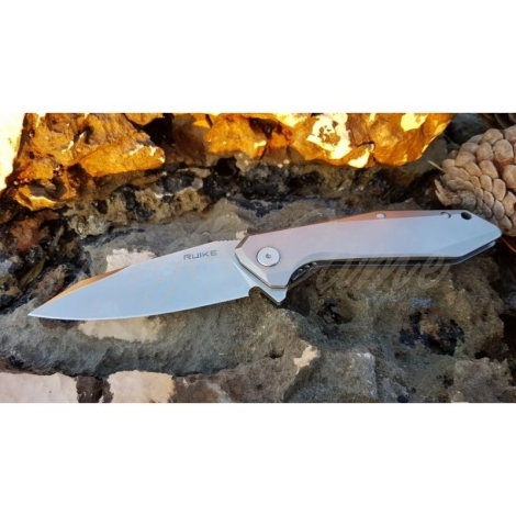 Нож складной RUIKE Knife P135-SF цв. Серый фото 2