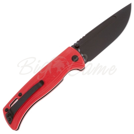 Нож складной полуавтоматический CJRB Resource сталь AR-RPM9 рукоять Стеклотекстолит G10 цв. Красный фото 7