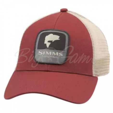 Кепка SIMMS Bass Patch Trucker цвет Rusty Red фото 1