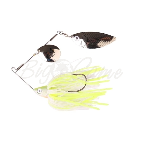 Блесна вращающаяся SAVAGE GEAR TI-Flex SpinnerBait 24 г цв. White Yellow silver фото 1