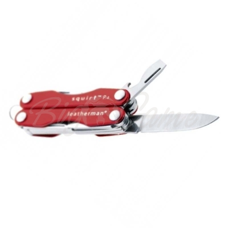 Мультитул LEATHERMAN Squirt-Es4 цв. Красный фото 4