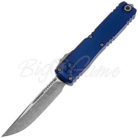 Нож складной автоматический MICROTECH Ultratech S/E Gen IV сталь M390MK рукоять Алюминий 6061-T6 цв. Синий фото 1