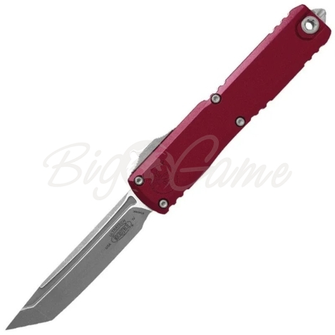 Нож складной автоматический MICROTECH Ultratech T/E Gen IV сталь M390MK рукоять Алюминий 6061-T6 цв. Бордовый фото 1