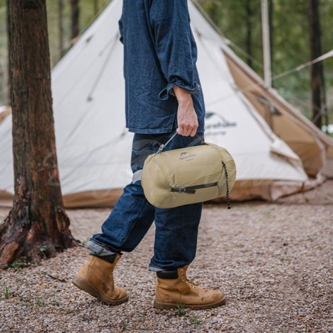 Спальный мешок-пончо NATUREHIKE Cloak-Sleeping Bag цв. Desert Yellow фото 6