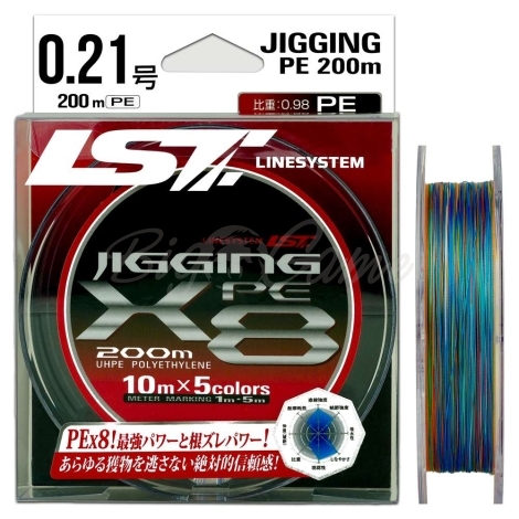 Плетенка LINE SYSTEM Jigging PE X8 цв. многоцветный 200 м #1.5 фото 1