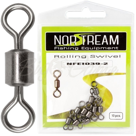 Вертлюг NORSTREAM Rolling swivel 1039 (10 шт.) № 2 фото 1