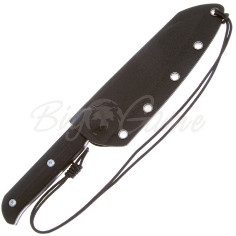 Нож с фиксированным клинком CJRB Silax сталь AR-RPM9 рукоять Стеклотекстолит G10 цв. Черный фото 4