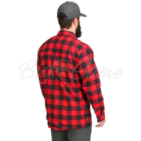 Рубашка SIMMS Coldweather LS Shirt цвет Red Buffalo Plaid фото 3