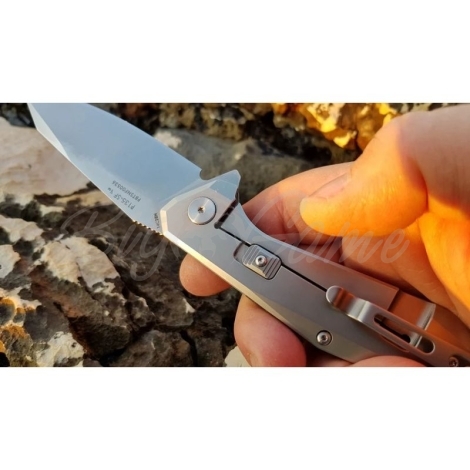 Нож складной RUIKE Knife P135-SF цв. Серый фото 3