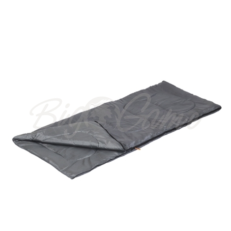 Спальный мешок-одеяло СЛЕДОПЫТ Pioneer 180х73 см., до +10С, 1,5 х слойный, цв. темно-серый фото 1