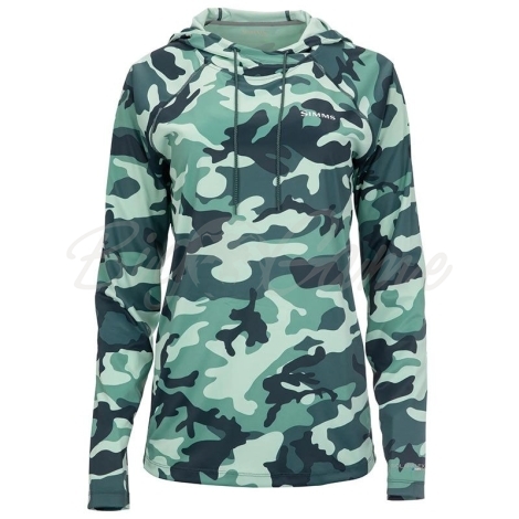 Термокофта SIMMS Women's Solarflex Hoody- Print цвет Woodland Camo Avalon фото 1