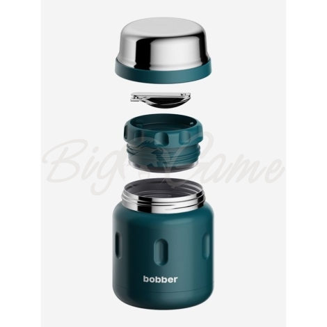 Термос BOBBER Jerrycan 0,5 л с ложкой цвет Deep Teal (темно-бирюзовый) фото 5