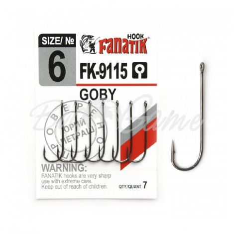 Крючок одинарный FANATIK FK-9115 Goby № 6 (7 шт.) фото 1