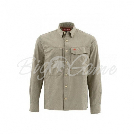 Рубашка SIMMS Guide LS Shirt - Solid цвет Dark Khaki фото 1